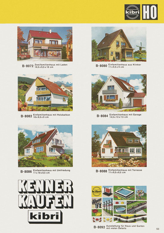 Kibri Katalog Modellbahn-Zubehör 1978-1979