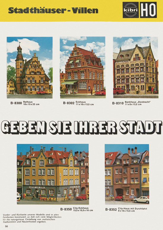 Seite 56 Kibri Katalog Modellbahn-Zubehör 1978-1979