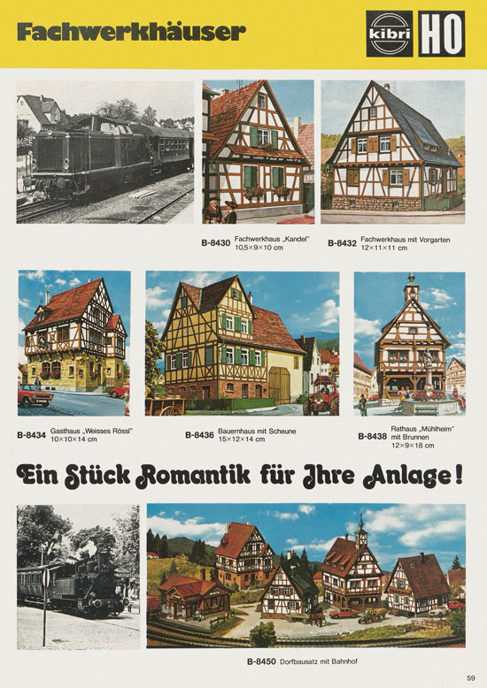 Seite 59 Kibri Katalog Modellbahn-Zubehör 1978-1979