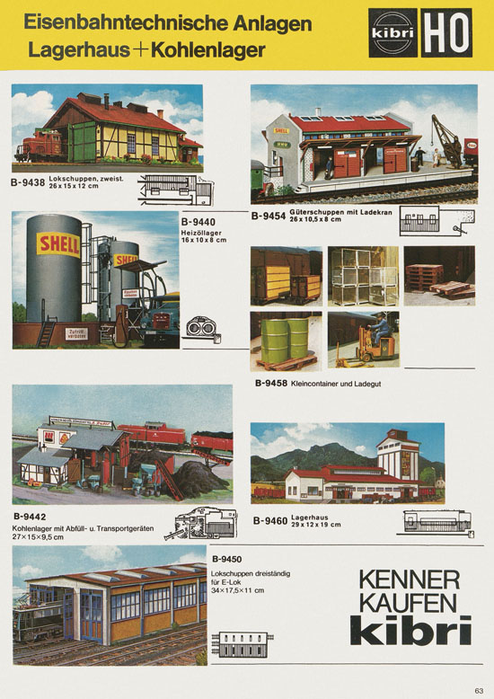Seite 63 Kibri Katalog Modellbahn-Zubehör 1978-1979