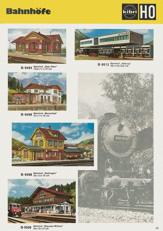 Seite 65 Kibri Katalog Modellbahn-Zubehör 1978-1979