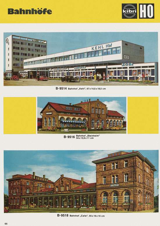 Seite 66 Kibri Katalog Modellbahn-Zubehör 1978-1979