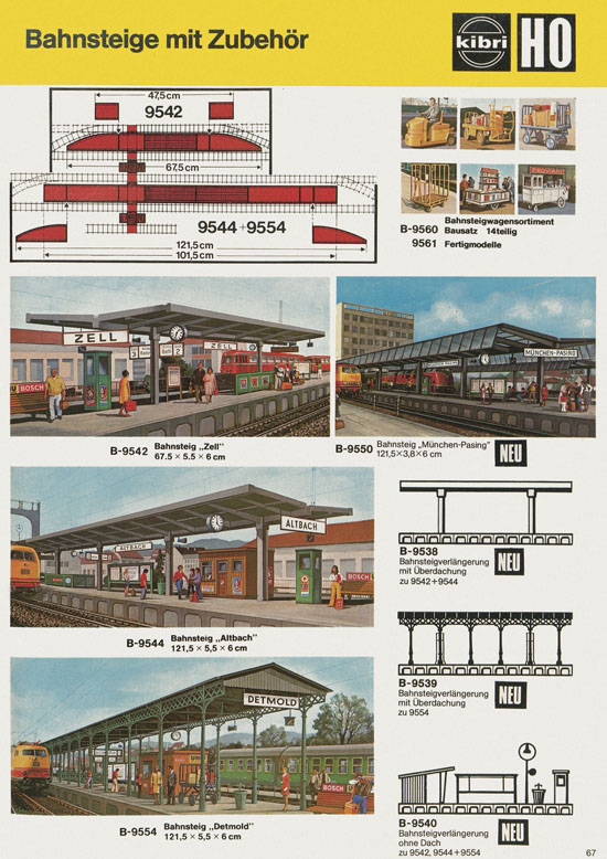 Seite 67 Kibri Katalog Modellbahn-Zubehör 1978-1979