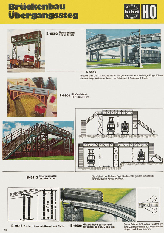 Seite 68 Kibri Katalog Modellbahn-Zubehör 1978-1979