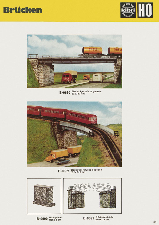 Seite 69 Kibri Katalog Modellbahn-Zubehör 1978-1979