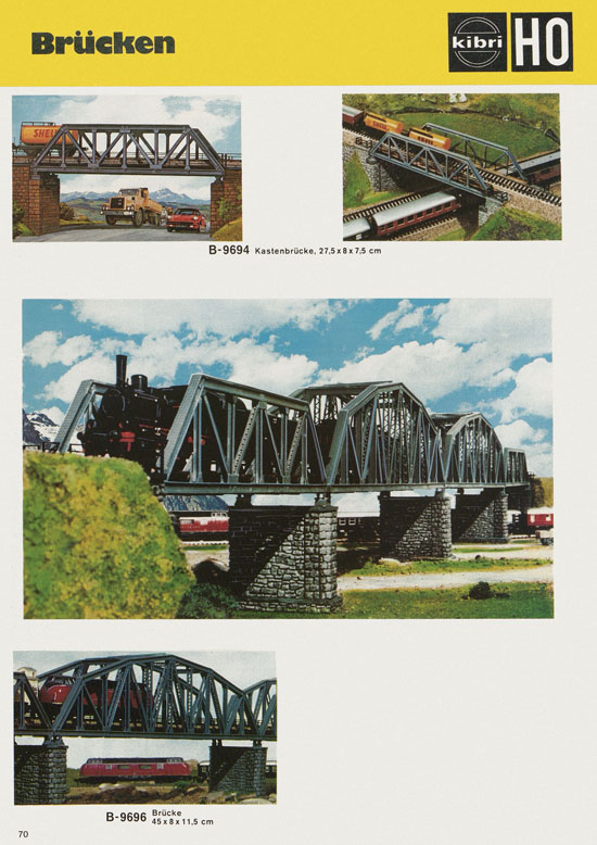 Seite 70 Kibri Katalog Modellbahn-Zubehör 1978-1979