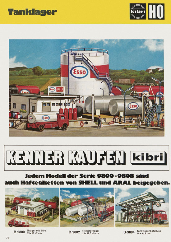 Seite 72 Kibri Katalog Modellbahn-Zubehör 1978-1979