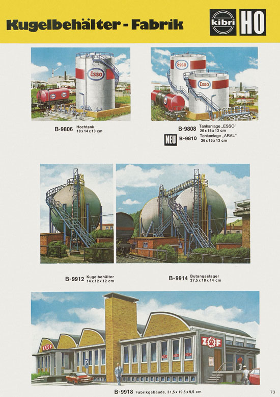 Seite 73 Kibri Katalog Modellbahn-Zubehör 1978-1979