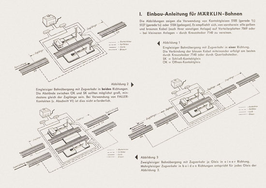 Kibri Prospekt Modellschranken Anleitung wohl 1955-1960