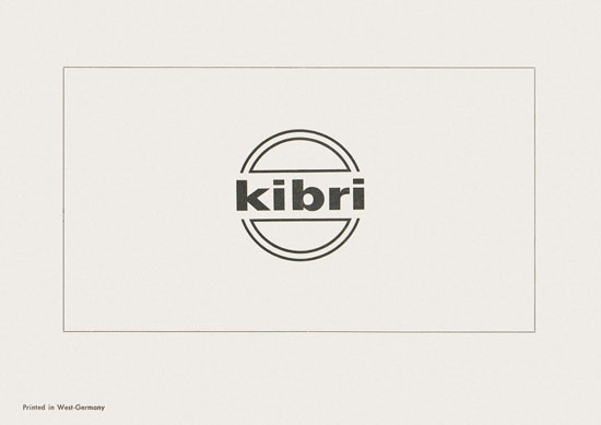 Kibri Prospekt Modellschranken Anleitung wohl 1955-1960