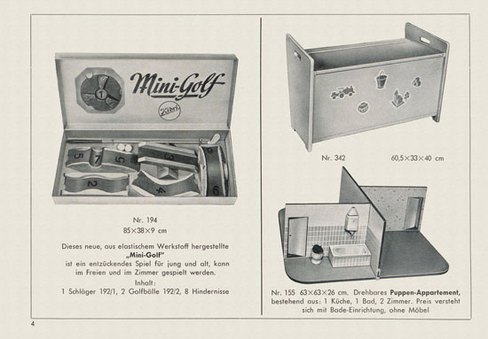 Kibri Spielwaren Neuheiten 1956