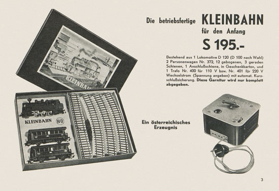 Kleinbahn Hauptkatalog 1955