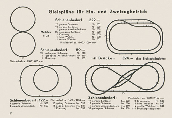 Kleinbahn Hauptkatalog 1955