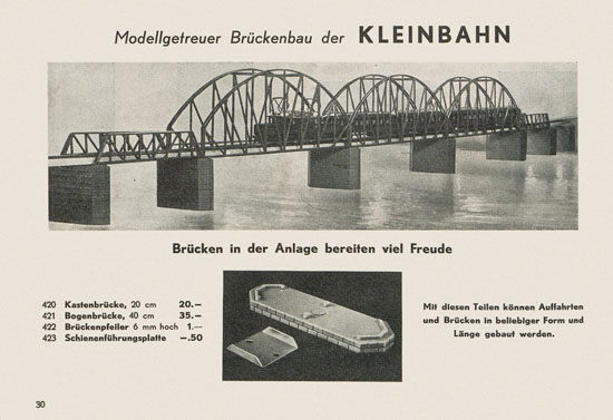 Kleinbahn Hauptkatalog 1955