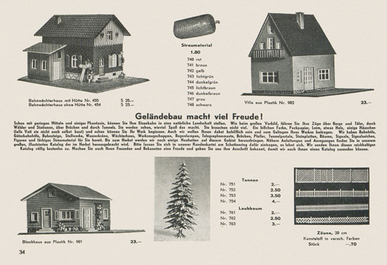 Kleinbahn Hauptkatalog 1955