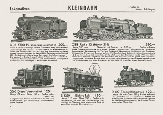 Kleinbahn Katalog 1964-1965