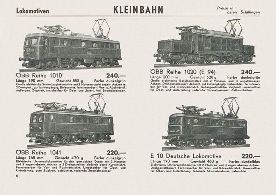 Kleinbahn Katalog 1964-1965