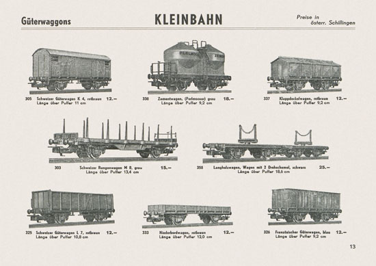 Kleinbahn Katalog 1964-1965