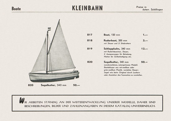 Kleinbahn Katalog 1964-1965