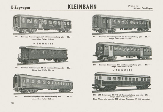 Kleinbahn Katalog 1965-1966