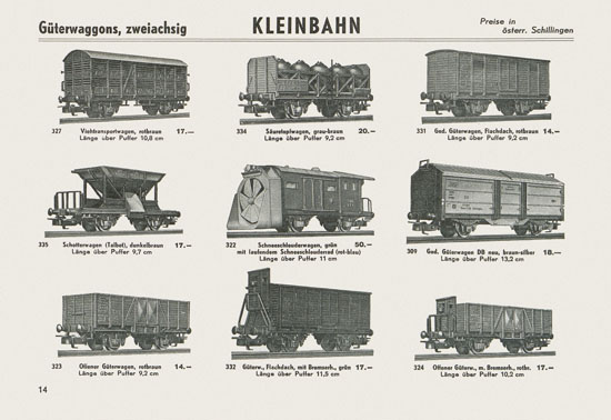 Kleinbahn Katalog 1965-1966