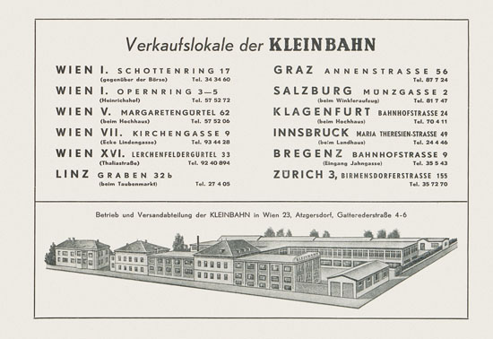 Kleinbahn Katalog 1965-1966