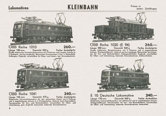 Kleinbahn Katalog 1967-1968