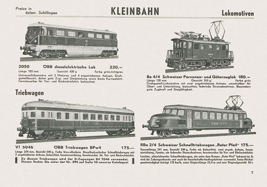 Kleinbahn Katalog 1967-1968