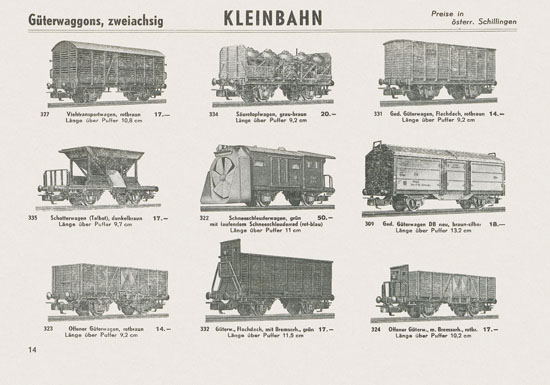 Kleinbahn Katalog 1967-1968