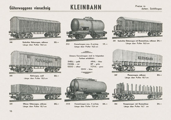 Kleinbahn Katalog 1967-1968