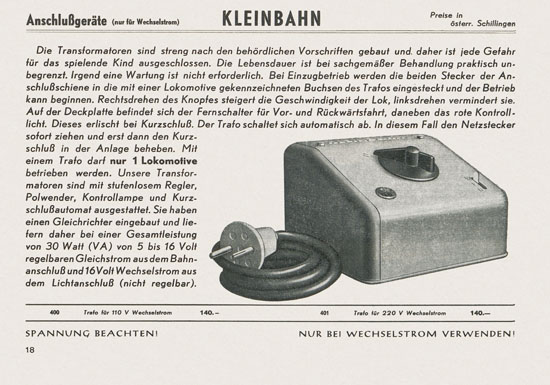 Kleinbahn Katalog 1967-1968