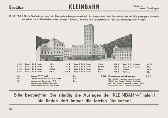 Kleinbahn Katalog 1967-1968