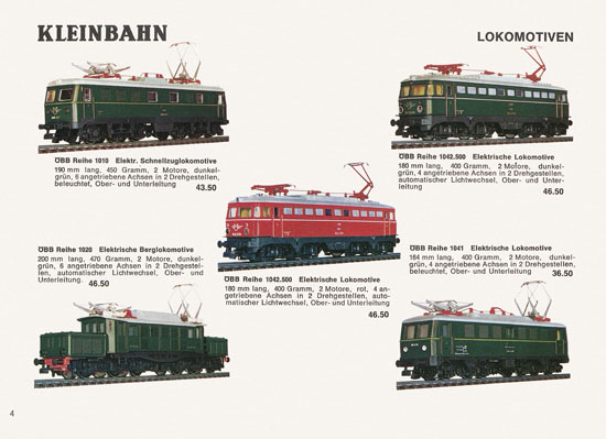 Kleinbahn Katalog 1969