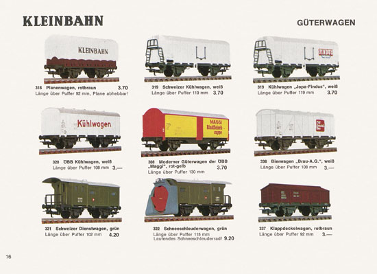 Kleinbahn Katalog 1969