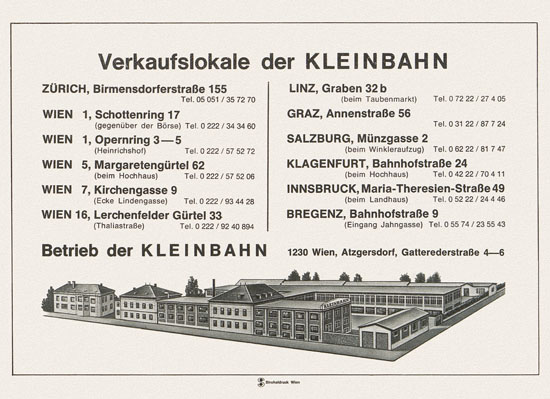 Kleinbahn Katalog 1969