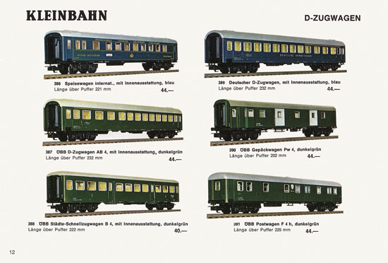 Kleinbahn Katalog 1971-1972