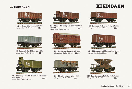 Kleinbahn Katalog 1971-1972