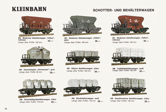 Kleinbahn Katalog 1971-1972