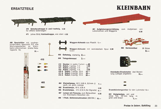 Kleinbahn Katalog 1971-1972