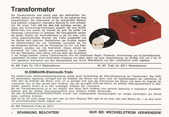 Kleinbahn Katalog 1973-1974