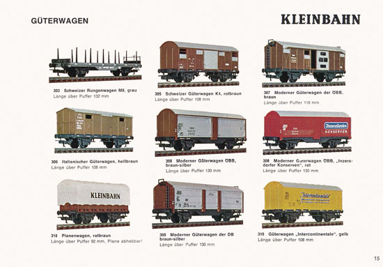 Kleinbahn Katalog 1973-1974