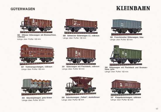 Kleinbahn Katalog 1973-1974