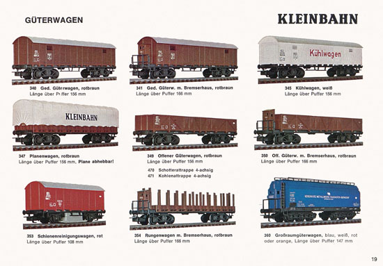 Kleinbahn Katalog 1973-1974