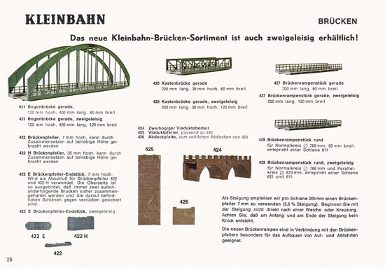 Kleinbahn Katalog 1973-1974