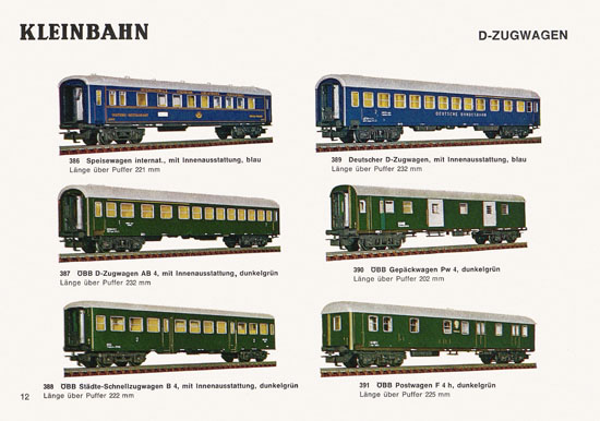 Kleinbahn Katalog 1975-1976