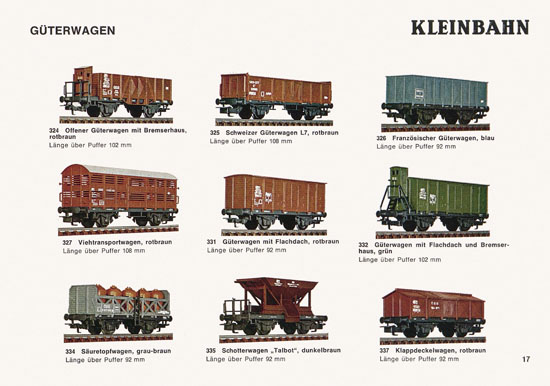 Kleinbahn Katalog 1975-1976