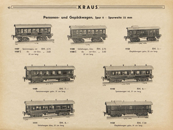 Kraus Fandor Sonderkatalog Nr. 19 wohl 1933