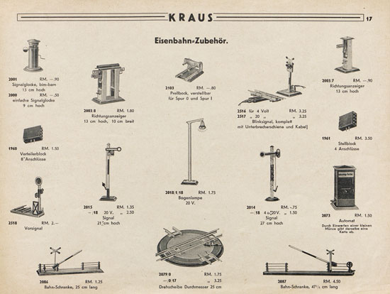 Kraus Fandor Sonderkatalog Nr. 19 wohl 1933