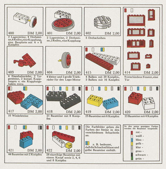 Lego System Sortiment 1967