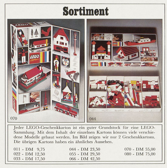 Lego System Sortiment 1968